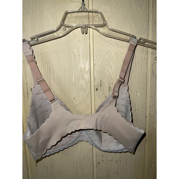 36D Victoria's Secret Bra Dream Angels Embroidered Floral Microfiber Side Smooth - Picture 7 of 7